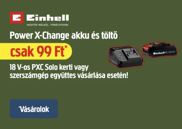 99 Ft az akku starter kit az Einhell Solo kerti gépek mellé