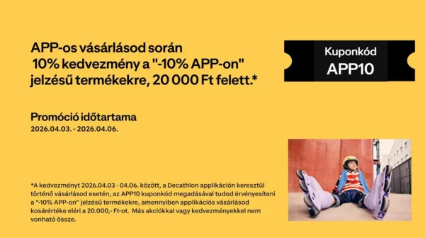 10% kedvezmény appos vásárlás esetén 20 ezer Ft felett