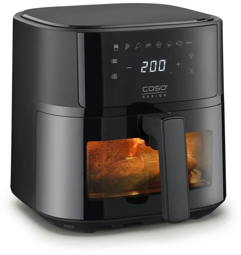 CASO Design Caso Airfry 6.0 Zsírmentes olajsütő 1700W 6l Airfryer fekete (3185)