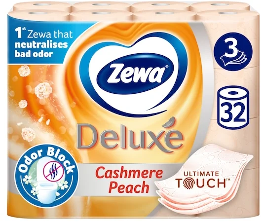 Zewa Deluxe Cashmere Peach 3 rétegű toalettpapír 32 tekercs