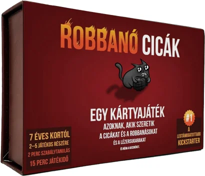 Robbanó cicák társasjáték