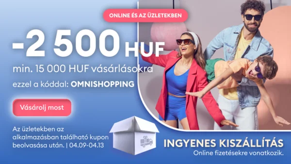 2500 Ft kedvezmény 15 ezer Ft felett