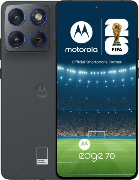Motorola EDGE 70 12GB/512GB Pantone Gadget Grey mobiltelefon (~200k ajándék)