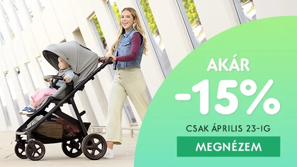 Babakocsik hete (akár 15% kedvezmény)