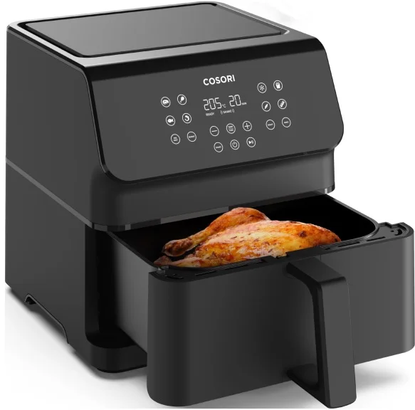 Zsírmentes fritőz COSORI Premium II Fekete Légkeveréses fritőz