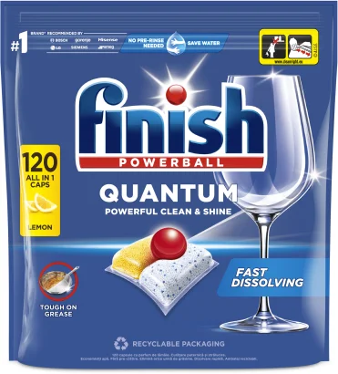 Finish Powerball Quantum All in 1 Citrom mosogatógép kapszula 120 db 1,248 kg