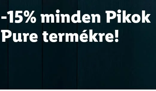 -15% minden Pikok Pure termékre!