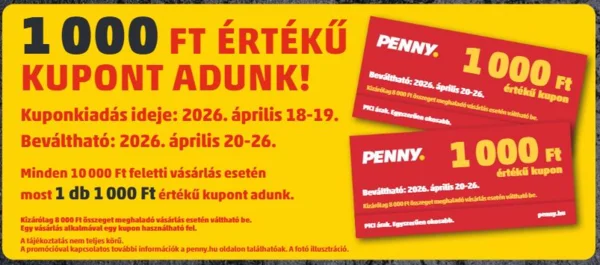 Penny - 1000Ft-os kupon