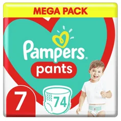 Pampers Pants Mega Pack Nadrágpelenka, 7-es méret, 17+ kg, 74 db