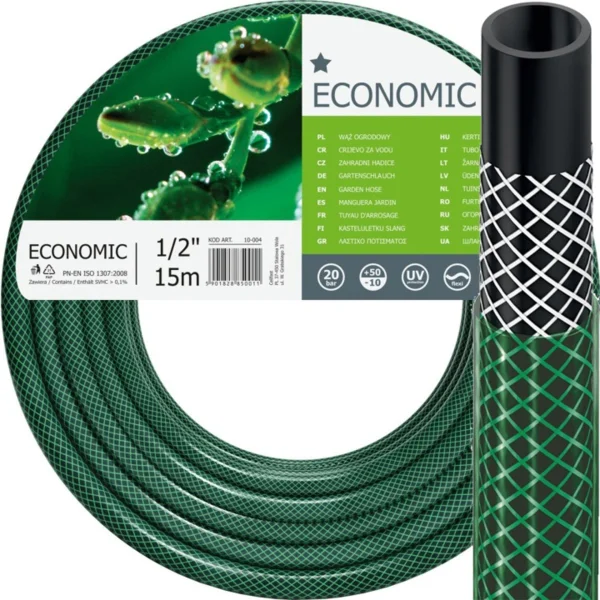 Cellfast Kerti víztömlő 1/2" 15m Erős öntözéshez Cellfast (10-004)