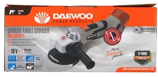 Daewoo Dalag 18-1 lítium akkumulátoros sarokcsiszoló