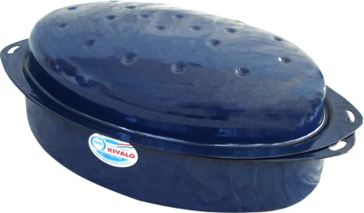 Pecsenyesütő Zománc ovális 42cm