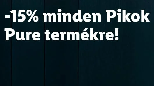 -15% minden Pikok Pure termékre!