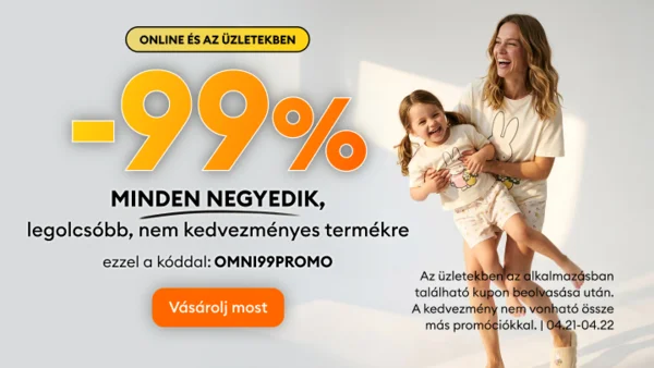 -99% minden negyedik nem kedvezményes termékre