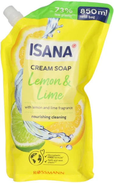Isana Lemon & Lime folyékony szappan utántöltő - 850 ml