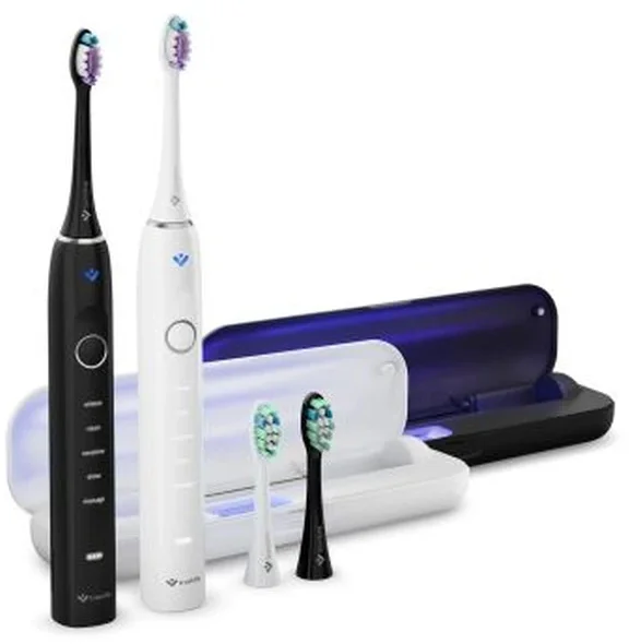 TRUELIFE SonicBrush Clean70 Duo UV elektromos fogkefe fekete-fehér (8596687100901)
