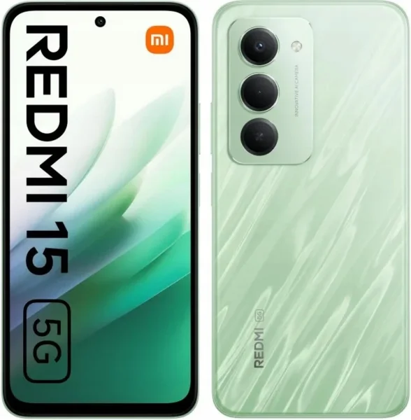 Xiaomi Redmi 15 5G okostelefon, 4GB/128GB, Hullámoszöld