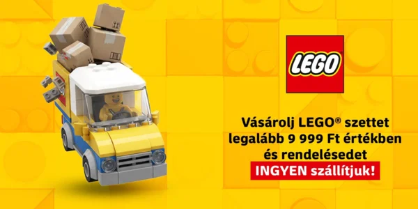 9999 Ft felett ingyen szállítják a LEGO rendeléseket
