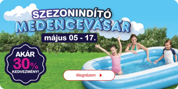 Medencevásár (akár 30% kedvezmény)