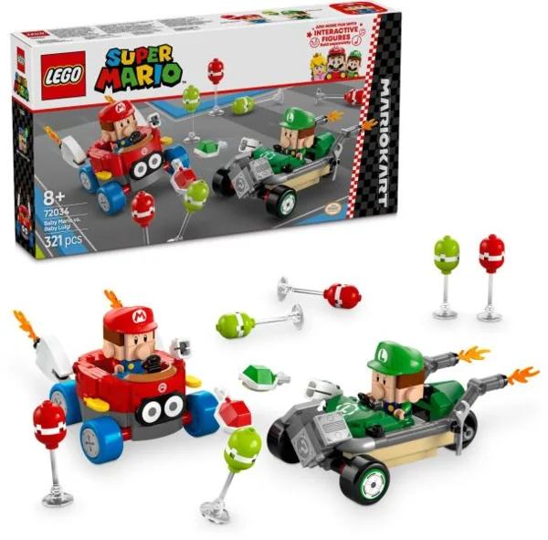 LEGOR Super MarioTM: Mario KartTM-Baby és Baby Luigi 72034