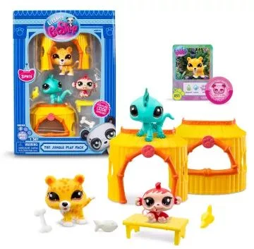TM Toys Littlest Pet Shop: Figura csomag, 1. széria, 3 db-os - Dzsungel (LPS00515)