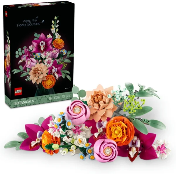 LEGO Botanicals 10342 Gyönyörű rózsaszín virágcsokor