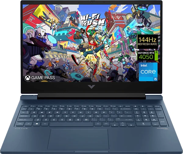 HP VICTUS 16-r1000nh AY7N1EA Kék Gamer laptop (16,1" FHD/Core i5/16GB/1024 GB SSD/RTX4050 6GB/NoOS)