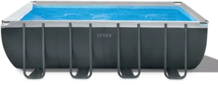 Intex Prism Ultra Frame medence, szűrőszivattyúval, létrával és védőpanellel, 5.49 m x 2.74 m