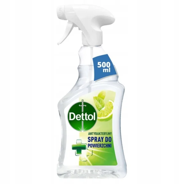 DETTOL fertőtlenítő spray 500ml Antibakteriális tisztító fertőtlenítő menta-lime