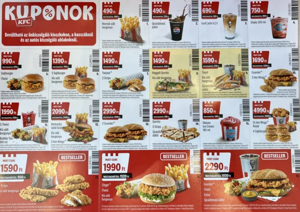 KFC kuponok