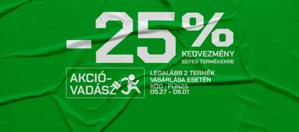 -25% egyes termékekre