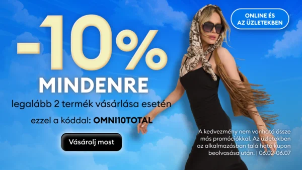 10% kedvezmény mindenre