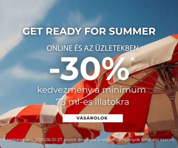 -30%* kedvezmény a minimum 75 ml-es illatokra