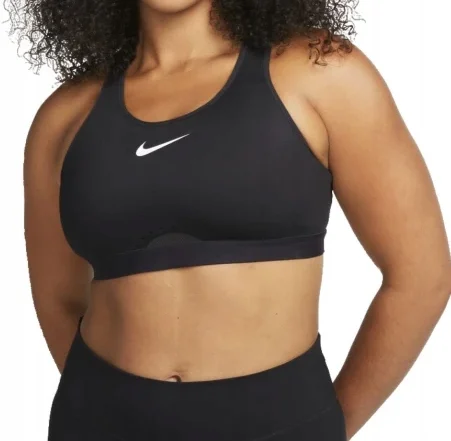 Sportmelltartó Nike DriFit Swoosh DD0428-010 r.XS (D-E)