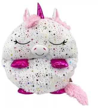 TM Toys Happy Nappers: 2 az 1-ben hálózsák és párna - Csillám unikornis, 137 cm (HNS6720)
