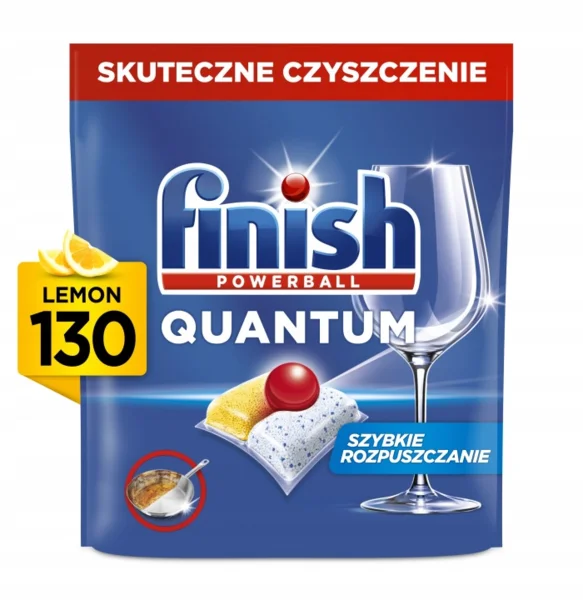 Finish Quantum Mosogatógép-kapszula Mosogató edények Citrom 130 db