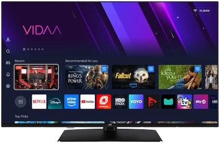JVC 43VDQ3500 QLED televízió, 108 cm, Smart, 4K Ultra HD, F energiaosztály