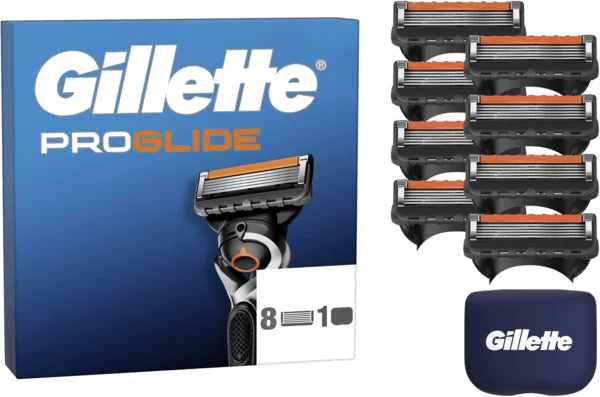 GILLETTE ProGlide 8 darab + védőtok borotvabetét