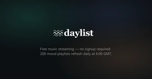 daylist - ingyenes zene streaming