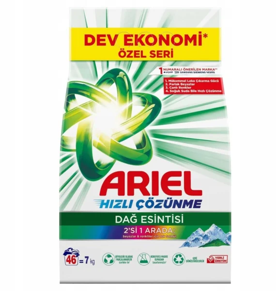 Ariel Mosópor Univerzális Illatos 2in1 Mountain Spring 7 kg