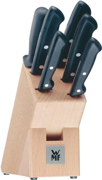 Késkészlet WMF Classic Line 1874706030 5 db + késtartó és fenőacél