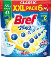 BREF Power Aktiv Lemon, 6× 50 g wc illatosító