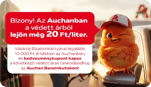 20 Ft kedvezmény literenként a védett üzemanyag árából (előfeltétellel)