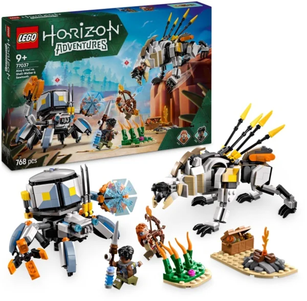 LEGO Horizon 77037 Aloy és Varl a páncéljáró és a fűrészfog ellen