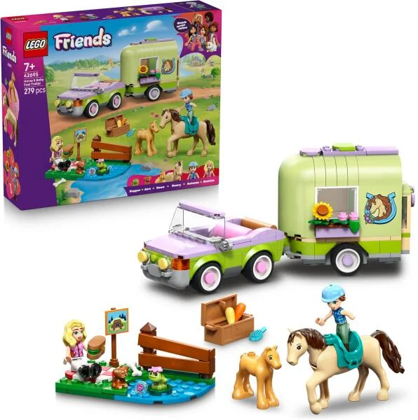 LEGO® Friends Ló és csikószállító utánfutó (42695)