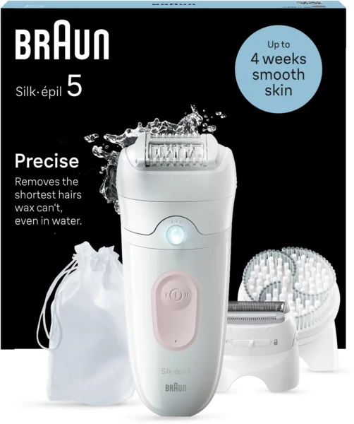 Braun Silk-épil 5 5-060, Fehér/Rózsaszín epilátor