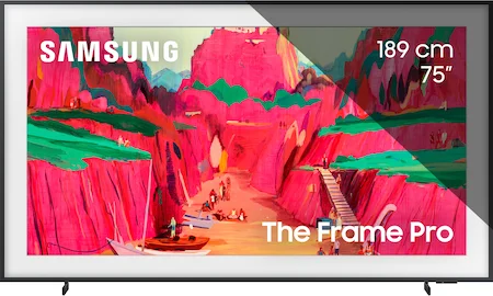 Samsung 75LS03FW Neo QLED The Frame Pro televízió, 189 cm, Smart, 4K Ultra HD, G energiaosztály (2025-ös modell) (QE75LS03FWUXXH)