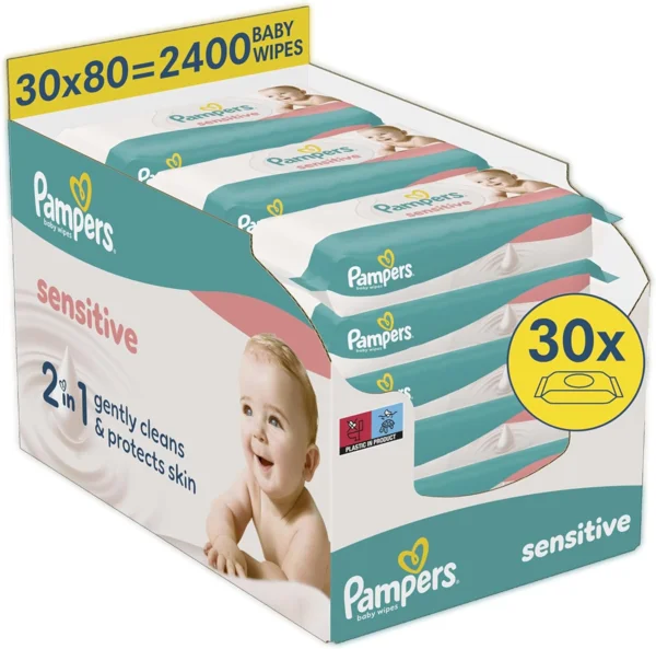 Pampers Sensitive Baby nedves törlőkendő 30x80 2400 db