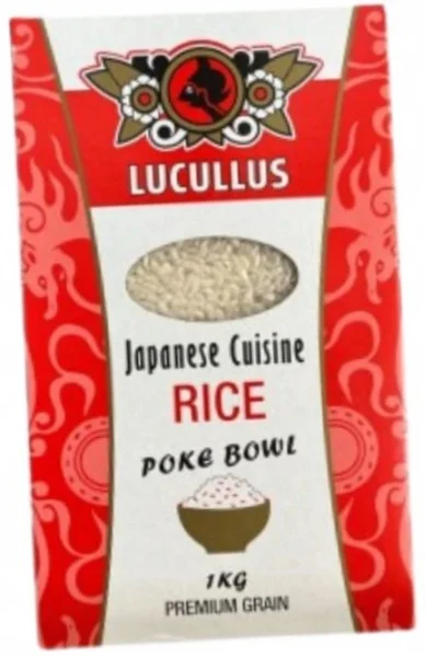 LUCULLUS Sushi rizs 1kg rövid szemű pipacs nigiri hosmaki premium poke