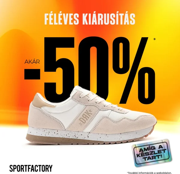 Sportfactory feléves kiárusítás (akár -50%)